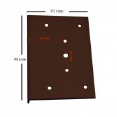 Dolap Menteşe Tamir Sacı Seti Kasa Kısmı İçin 2 li Koyu Kahve - 3