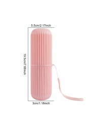 Çok Amaçlı Seyahat Tipi Diş Fırçası Kabı Makyaj Saklama Kutusu - 7