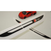 Audi A3 S Line Logo Yan Çamurluk 3M 3D Damla Silikon Yeni Nesil Logo Amblem thumbnail 1