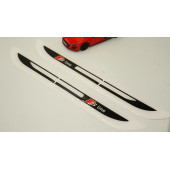 Audi A5 S Line Logo Yan Çamurluk 3M 3D Damla Silikon Yeni Nesil Logo Amblem thumbnail 2