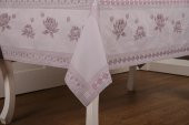 Finezza Nilüfer Lüx Jakar Kumaş Mor Masa Örtüsü  Dikdörtgen 160x220 cm - 439 - 3