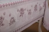 Finezza Nilüfer Lüx Jakar Kumaş Mor Masa Örtüsü  Dikdörtgen 160x220 cm - 439 - 4