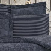 Finezza Tiara Bambu Jakar Kumaş Koyu Gri Çift Kşl. Nevresim Takımı 6 Prç. - 897 thumbnail 5