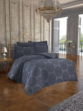 Finezza Tiara Bambu Jakar Kumaş Koyu Gri Çift Kşl. Nevresim Takımı 6 Prç. - 897 thumbnail 6