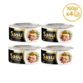 Sasu Zeytinyağlı Ton Balığı 4x160G Bütün Dilim - 1