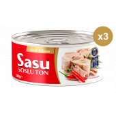 Sasu Acılı Ton Balığı 3x160G Bütün Dilim - 1