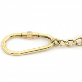 Pirinç Lumbuz Ayna Anahtarlık Dekoratif Hediyelik - 2