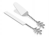 Lamedore Katre 2 li Kek Servis Seti Gümüş Renk 1HRZ-4811SC - 1