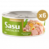 Sasu Tahıllı Ton Salata 6x160G İri Parça thumbnail 1