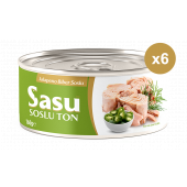 Sasu Jalapeno Biberli Ton Balığı 6x160G Bütün Dilim - 1
