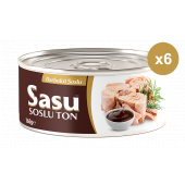 Sasu Barbekü Soslu Ton Balığı 6x160G Bütün Dilim - 2