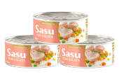 Sasu Basmati Pirinçli Ton Salata 6x160 gr İri Parça - 1