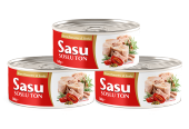 Sasu Kuru Domatesli & Soslu Ton Balığı 12x160G Bütün Dilim - 1