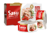 Sasu Kuru Domatesli & Soslu Ton Balığı 12x160G Bütün Dilim - 2