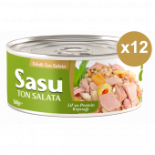 Sasu Tahıllı Ton Salata 12x160G İri Parça - 2