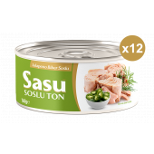 Sasu Jalapeno Biberli Ton Balığı 12x160G Bütün Dilim - 3