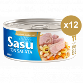 Sasu Fasulyeli Ton Salata 12x160G İri Parça thumbnail 3