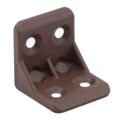 Mobilya Dolap Köşe Bağlantı Sabitleme L Gönye 25x25x25 mm Kahverengi (10 ADET) - 3