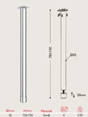 Masa Ayağı 11.840 - 42mm (4 Adet) thumbnail 2