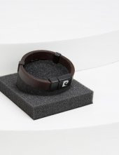 Pierre Cardin Kahverengi Kordonlu Deri Erkek Bileklik - 2
