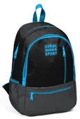 Coral High Sport Siyah-Gri İlkokul,Ortaokul ve Günlük Sırt Çantası - 1