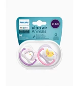 Philips Avent Ultra Air Animals 2li Emzik 0-6 Ay - Kız - 1