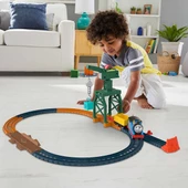 Orjinal Fisher Price Thomas ve Arkadaşları Thomas Tren ve Vinç Cranky The Crane Cargo Drop HGY79 - 1