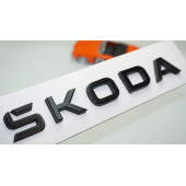 DK Tuning Yeni Nesil Bagaj Siyah ABS Yazı Logo Skoda İle Uyumlu - 1