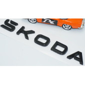 DK Tuning Yeni Nesil Bagaj Siyah ABS Yazı Logo Skoda İle Uyumlu - 5
