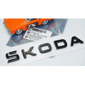 DK Tuning Yeni Nesil Bagaj Siyah ABS Yazı Logo Skoda İle Uyumlu - 6