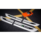 Skoda Logo Yan Çamurluk 3M 3D Damla Silikon Yeni Nesil Logo Amblem - 6