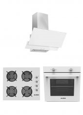 Alveus 850 Beyaz 3Lü Ankastre Set(Ad07-A10-Af850) - 1