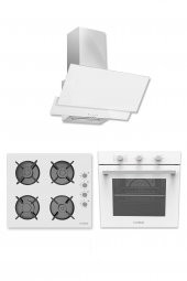 Alveus Ecoplus Beyaz (Turbo Fanlı) 3Lü Ankastre Set (Ad07-A10-Af860) - 1