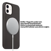 İphone 12 / 12Pro  Magsafe Silikon Case Telefon Kılıfı thumbnail 10