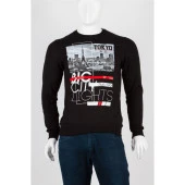 Tokyo Unisex Pamuklu Slim Fit Sweatshirt Medium thumbnail 1