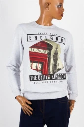 İngiltere Unisex Pamuklu Slim Fit Sweatshirt Small thumbnail 6