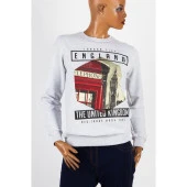 İngiltere Unisex Pamuklu Slim Fit Sweatshirt Small thumbnail 3