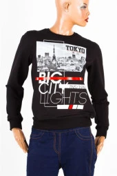 Tokyo Unisex Pamuklu Slim Fit Sweatshirt Medium thumbnail 6