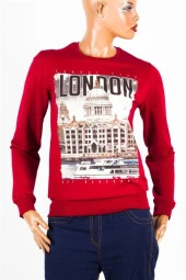 Londra Unisex Pamuklu Slim Fit Sweatshirt Medium thumbnail 6