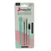 Nascita Profesyonel Pratik Yüz Bakım Seti - 2 Li Akne Aparatı Kaş Usturası Maskara Fırçası 4 Lü Set 1 Adet - 1