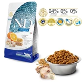 N&D Ocean Az Tahıllı Morina Balıklı&Portakallı Yetişkin Kedi Maması 1,5 K - 4