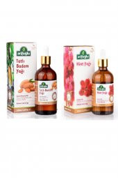 2 Li Set Tatlı Badem Yağı 100 ml - Hint Yağı 100 ml - 1