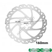 Hsgl Bisiklet MTB Disk Fren Rotor 160 mm 6 Vidalı Bisiklet Yedek Parça - 5