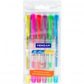 Pensan Tükenmez Kalem My-King Jel 6 Neon Renk - 1