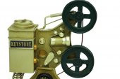 Dekoratif Metal Sinemaskop Biblo Vintage Ev Ofis Hediyelik - 3