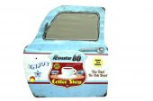 Dekoratif Route 66 CoffeeTemalı Mavi Araba Kapısı Ayna - 3