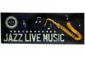 Pano Saksafon Vintage Müzik Temalı Dekoratif Hediyelik thumbnail 1