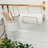 Mutfak Rayı Gold Renk 80 cm IKEA Mutfak Askılık Rayı Mutfak Dekorasyon-Çelik - 3