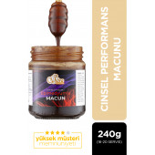 Sidra Özel Bitkisel Karışımlı Ginsengli Macun Orijinal Bandrollü (MOR) 240 gr Macun (16 SERVİS) Unisex Orjinal - 1