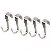 5 Li Kanca Metal Renk IKEA 7 Cm Çelik Kanca 5 Li Mutfak Raf Kancası-Dekorasyonu - 1